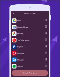 تطبيق تحديث النظام وإصلاح البرامج