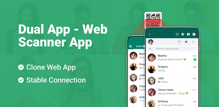 تطبيق Dual App — ماسح روابط الويب وإدارة الحسابات بنقرة واحدة