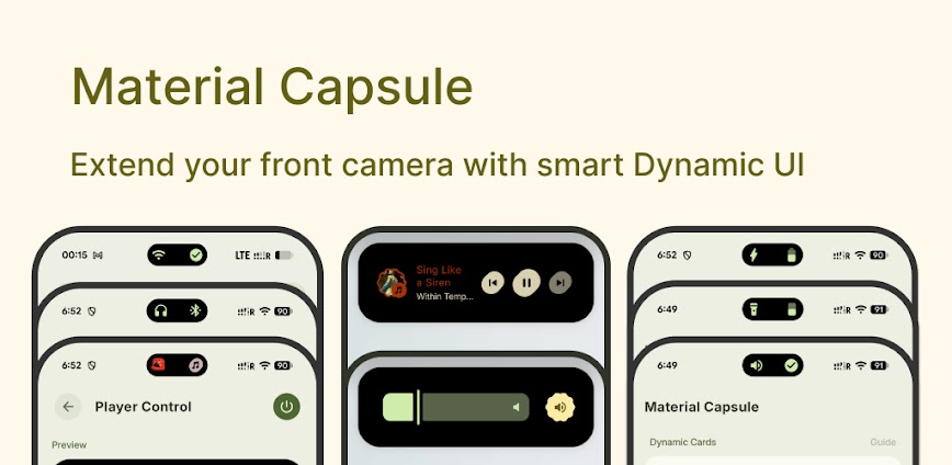 Material Capsule: واجهة ذكية تتنفس مع كل لمسة