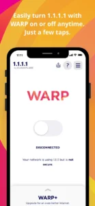 تطبيق 1.1.1.1 + WARP